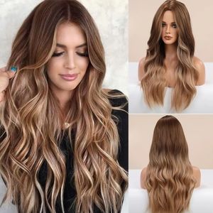 NWT SUPER NATURAL LONG 26" OMBRE WIG high Temps and easily washed-No knot